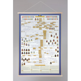 Cadre bois magnétique suspendu pour Poster ou affiche - largeur 71 cm