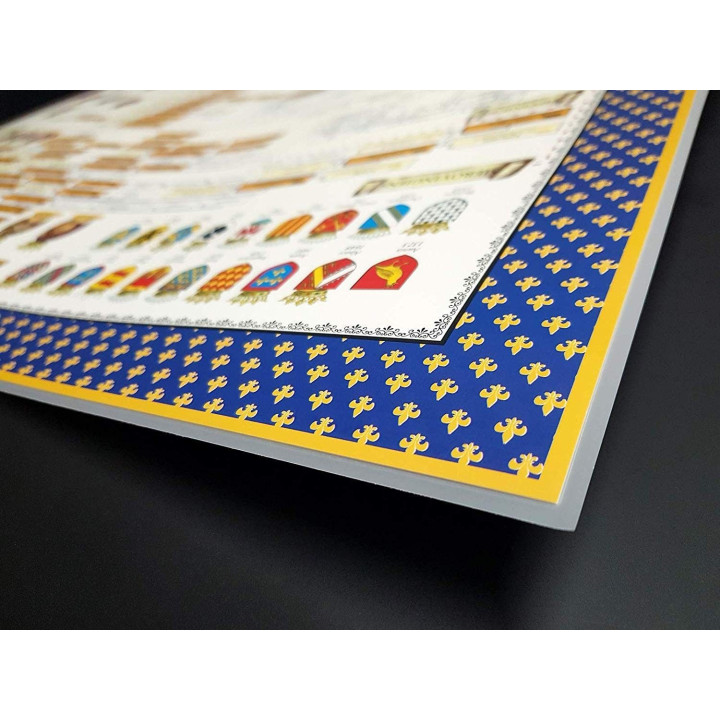 Plastified Poster of the Genealogical Tree of the Kings of France - 3
