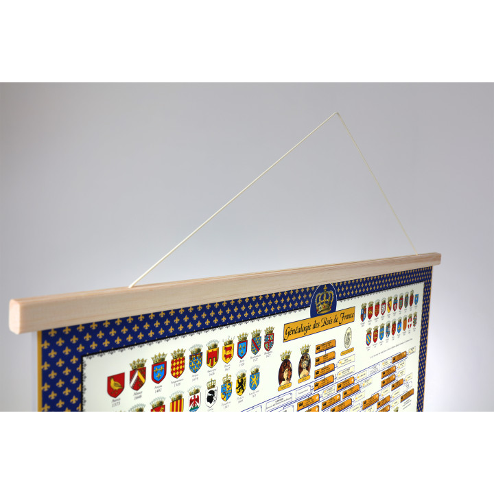 Magnetic wood frame hanging