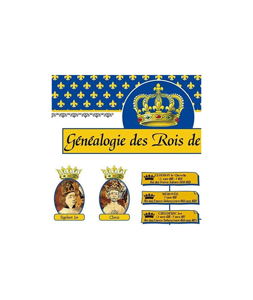 Poster de l'Arbre Généalogique des Rois de France