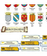 Armoiries du Poster de l'Arbre Généalogique des Rois de France