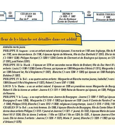 Détails du Poster de l'Arbre Généalogique des Rois de France